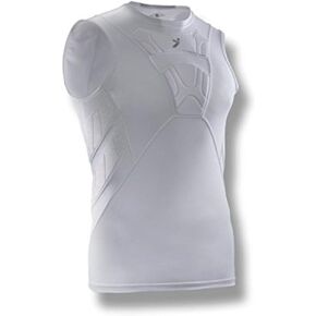 Storelli BodyShield Undershirt, Protective Soccer Base Layer, Lightweight Compression Top with Padded Chest & Rib Protection