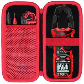 Hard Case Compatible with KAIWEETS HT206A HT206D Clamp Meter Multimeter TRMS Auto-ranging Amp Voltage Tester