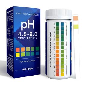 pH Test Strips for Urine and Saliva 150 pH Strips for Fast, Accurate pH Testing at Home Get Clear Acid-Alkaline Balance Results, Quick & Easy pH Level Testing from 4.5-9.0