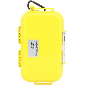 Waterproof Storage Case, Outdoor Survival Storage Box Shockproof Waterproof Storage Case Airtight Carry Box Container for Outdoors Waterproof Container(Yellow)