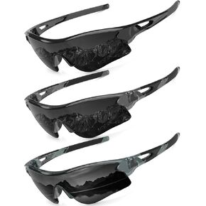 KALIYADI Sports Sunglasses Polarized Sunglasses-Men: Mens Sunglasses with UV400 for Golf Running Fishing