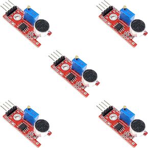 Analog Sound Sensor Sound Detector for Arduino, ESP32, ESP8266, Raspberry Pi, 5 Pieces