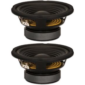 Goldwood Sound, Inc. Stage Subwoofer, Black, OEM 6.5" Woofers 180 Watts Each 8ohm Replacement Speakers (GW-206/8-2)