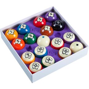 Billiard Balls Pool Table Accessories 2-1/4" Regulation Size 17 Pool Balls Billiard Set