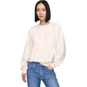 GAP Women's Logo Raglan Crewneck Sweatshirt