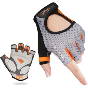 Cycling Gloves Elastic Half Finger Bicycle Gloves Anti-Slip Shock Absorbing Padded MTB/Road Biking Gloves for Men/Women