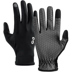 Full Finger Thin Hiking Gloves for Men Women, Touchscreen Cycling Gloves Running Gloves Driving Gloves Women Men, UV Protection Gloves Light Gloves for Women Men