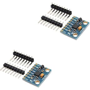 Ximimark 2Pcs GY-521 MPU-6050 Module 3 Axis Accelerometer 6 DOF Gyroscope Sensor Module 16 Bit AD Converter Data Output IIC 3-5v For Arduino