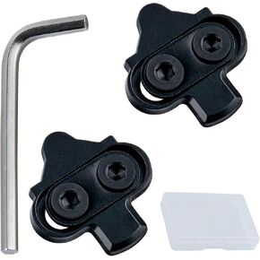 SPD Cleats Bike Cleats Cleat Set Compatible with Shimano SPD & Look X-Track Pedals for Spinning Indoor Cycling and Mountain Biking with Organizer Box and L-Handle Hex Key Wrench