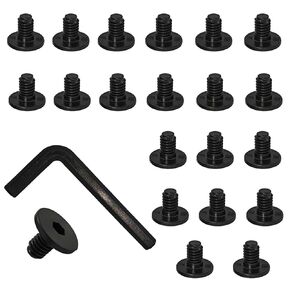 20 Pcs Replacement Bolt 1 Pcs Hex Screwdriver Compatible with Suncast Storage Sheds, Accessory Screws for Suncast Storage Shed (20pack Long(Black))