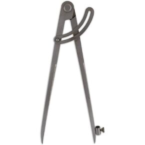 8" Wing Compass Divider Caliper With Pencil Holder Metal Marking Circles Machinist Wood