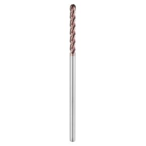 HARFINGTON Ball Nose End Mill 4 Flute 1/8" Diameter 1/8" Shank Tungsten Carbide TICN Coated Spiral CNC Router Bits 1" Cutting Length Single End Ball for Carving Engraving Grinding