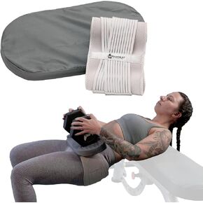 Gym Barbell Pad for Women | Gym Hip Thrust Pad Women | Grey Barbell Pad for Hip Thrust | Non-slip Portable Barbell Hip Thrust Pad | Hip Neck Shoulder Thick Protection | Hip Thrusts Squats Lunges