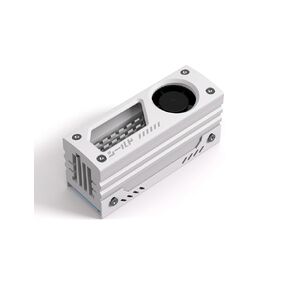 EZDIY-FAB Shield ARGB M.2 SSD Heatsink with Build-in 20mm PWM Fan, Premium Aluminum Design,5V 3-Pin ARGB Sync, High-Performance SSD Cooler for M.2 2280-White-1 Pack