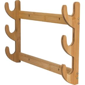 CARSSI Quality Line Sword Wall Mount - Moso Bamboo Katana Wall Mount & Sword Holder for Home Decor - Durable, Elastic & Eco-Friendly Design to Protect Blades & Enhance Visual Appeal