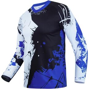 Hotlion Kids Mountain Bike Jersey Youth Long Sleeve Cycling Jersey 4-14 Years Motocross Shirts Boys Girls Off Road Racewear