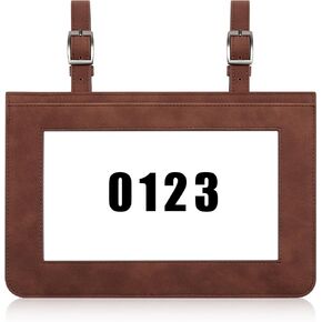 Horse Performance Number Holder Leather Number Holder Clip for Horse Leather Harness Show Pig Cattle Cow Goat Show Supplies Horse Show Holder