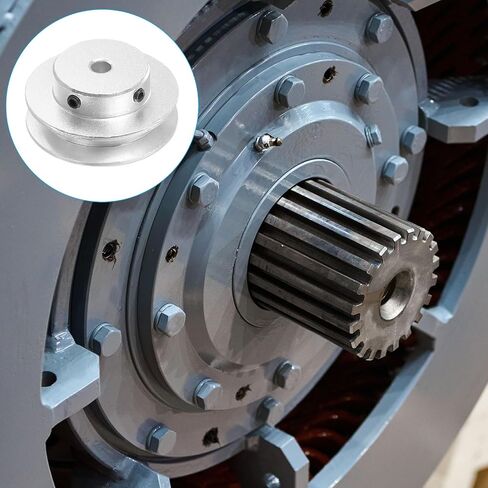 PATIKIL V-Belt Pulley, 8mm Fixed Bore 30mm Outer Dia Single Groove Pulley Wheel Aluminum Alloy V-Groove Drive Pulley for Motor Shaft 1-3MM PU Round Belt in Saudi Arabia