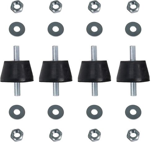 Air Conditioner Rubber Anti-Vibration Mounts Pad, Shock Absorbing Isolator Mounting Pads for for Outdoor Ductless Mini Split Units AC Bracket, Condensers,Compressors, M8 (L) in Saudi Arabia
