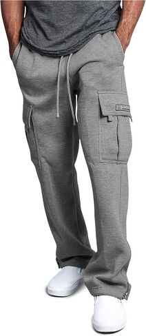 G-Style USA Men's Solid Fleece Heavyweight Cargo Pants in Saudi Arabia