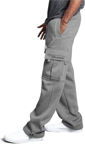 G-Style USA Men's Solid Fleece Heavyweight Cargo Pants in Saudi Arabia