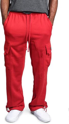 G-Style USA Men's Solid Fleece Heavyweight Cargo Pants in Saudi Arabia