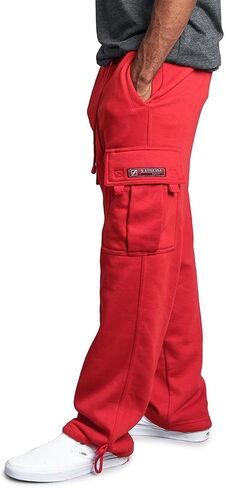 G-Style USA Men's Solid Fleece Heavyweight Cargo Pants in Saudi Arabia