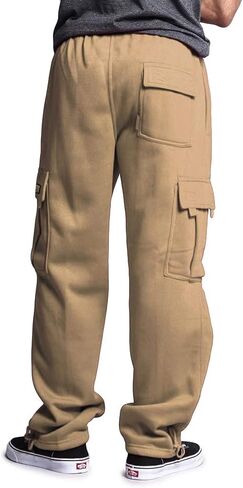 G-Style USA Men's Solid Fleece Heavyweight Cargo Pants in Saudi Arabia