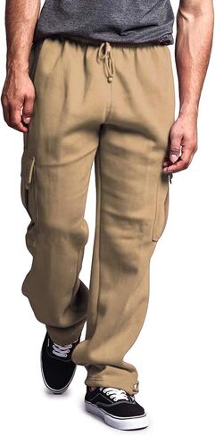 G-Style USA Men's Solid Fleece Heavyweight Cargo Pants in Saudi Arabia