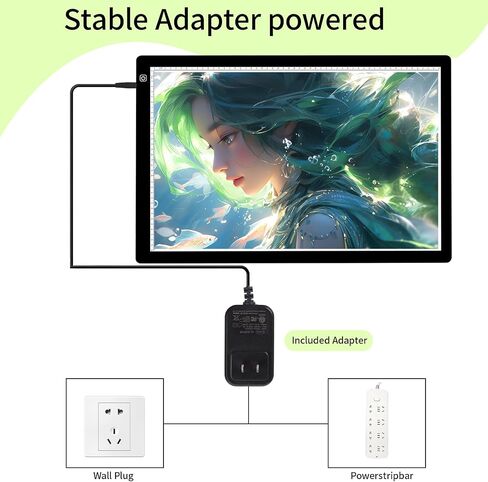 A4 Light Box for Tracing Light pad for Drawing Wsenlight Magnetic Light Board with 4 Magnets, USB Powered Portable Light Table for Weeding Vinyl Tattoo Drawing X-ray Viewing Diamond Painting Animation in Saudi Arabia