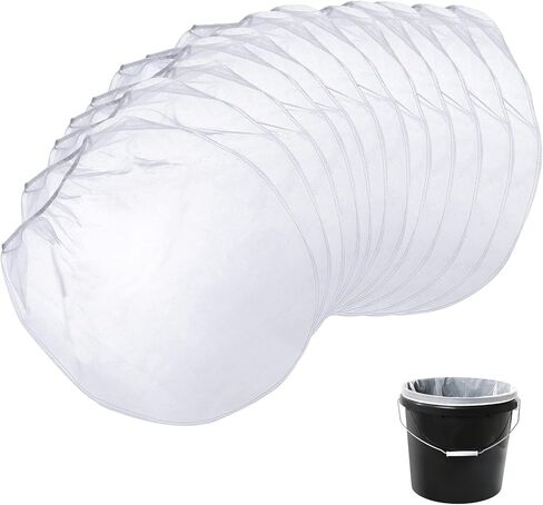 Paint Strainer Bags, 12 Pieces 2 Gallon White Fine Mesh Filter Bag, Bucket Elastic Opening Strainer Bags Hydroponic Paint Filter Bag for Paint Gardening in Saudi Arabia