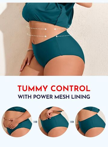 Aleumdr Plus Size Tankini Swimsuits for Womens Bathing Suit Tankini Tops with High Waisted Shorts Swimwear in Saudi Arabia