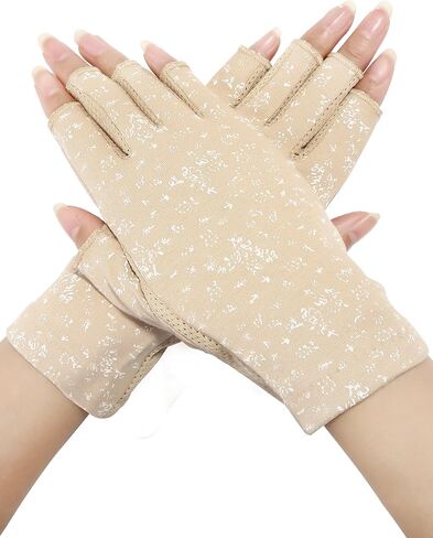 Maxdot Women Sunblock Fingerless Gloves Summer Driving Gloves Non Slip UV Protection Gloves for Outdoor in Saudi Arabia