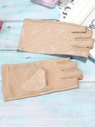 Maxdot Women Sunblock Fingerless Gloves Summer Driving Gloves Non Slip UV Protection Gloves for Outdoor in Saudi Arabia