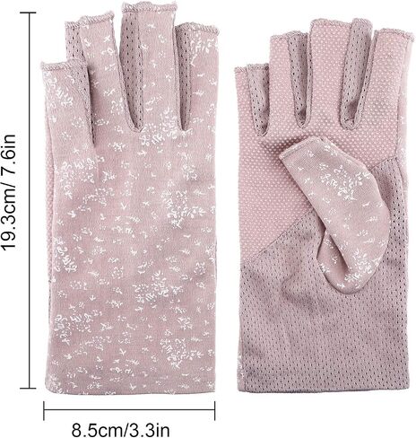 Maxdot Women Sunblock Fingerless Gloves Summer Driving Gloves Non Slip UV Protection Gloves for Outdoor in Saudi Arabia