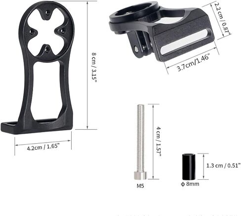 Bike Computer Mount - Bike Computer Handlebar Mount, Speedometer Lighting Flashlight Action Camera Compatible with Garmin Cateye Bryton and Other Bike Computer Bike Accessories (Blue) in Saudi Arabia