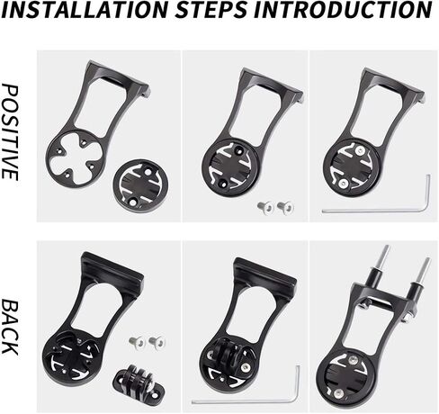 Bike Computer Mount - Bike Computer Handlebar Mount, Speedometer Lighting Flashlight Action Camera Compatible with Garmin Cateye Bryton and Other Bike Computer Bike Accessories (Blue) in Saudi Arabia