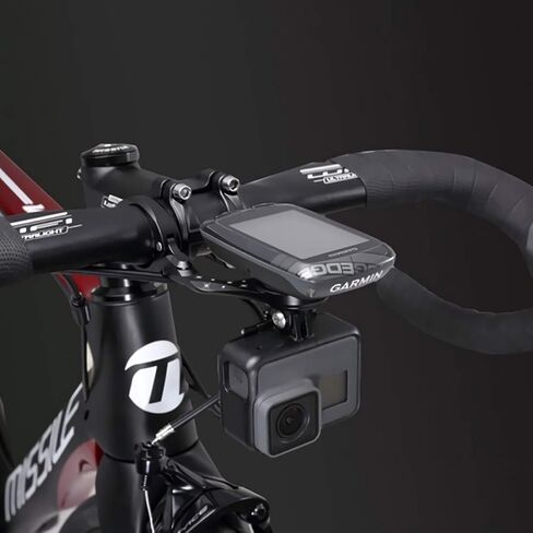 Bike Computer Mount - Bike Computer Handlebar Mount, Speedometer Lighting Flashlight Action Camera Compatible with Garmin Cateye Bryton and Other Bike Computer Bike Accessories (Blue) in Saudi Arabia