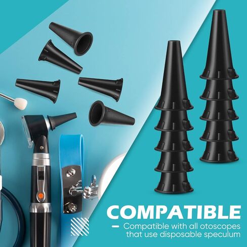 Treela 200 Pcs Otoscope Tips Plastic Disposable Ear Specula Cover Replacement Specula for Diagnostic Otoscopes Adults(4.25 mm) in Saudi Arabia