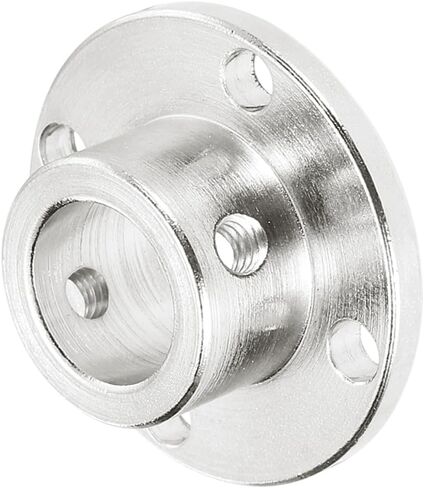 MECCANIXITY 2 Pcs 12mm Flange Coupling Connector Rigid Guide Model Coupler Accessory Shaft Axis Fittings with Mini Hex Wrench and Fastening Screw for DIY RC Model Motors,Silver in Saudi Arabia