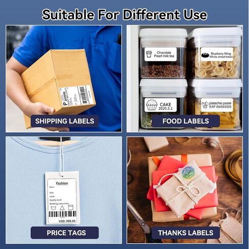 Bluetooth Thermal Label Printer 4x6, 249BT Shipping Label Printer for Small Business, 4x6 Thermal Shipping Label Printer for Shipping Packages, Compatible with USPS, Shopify, Amazon in Kuwait