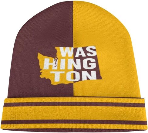 Football City Beanie Hat Winter Knit Cuffed Cap Team Color Fashion Skull Cap Sport Fans Gift for Men Women Youth in Saudi Arabia