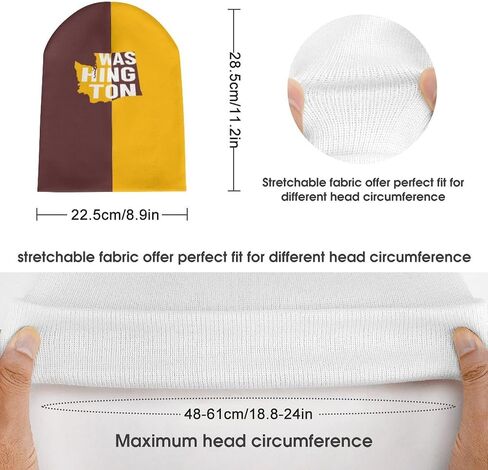Football City Beanie Hat Winter Knit Cuffed Cap Team Color Fashion Skull Cap Sport Fans Gift for Men Women Youth in Saudi Arabia