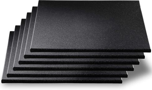 CyclingDeal 5/8" Thick High-Density Gym Floor Mats Tiles - 6 Pack 19.7"x19.7" Rubber Exercise Workout Equipment Ground Shock Absorbing Mat for Home Gym Garage in Saudi Arabia
