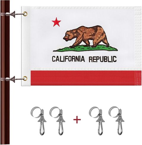 علم القارب العلم البحري 12 × 18 بوصة مع 4 مجموعات أقطاب علم القارب علم القارب الأمريكي مع 50 نجمة مطرزة علم القارب الأمريكي للقوارب واليخت (علم القارب الأمريكي) in Kuwait