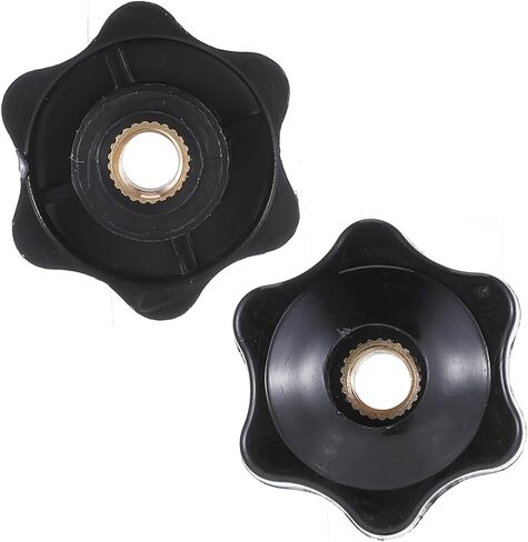10Pcs 1/4-20 Knob 6 Star Knobs Black Nylon T Track Bolts Female Threaded Hexagon Head Thru Knob Clamping Knobs Jig Knobs in Saudi Arabia