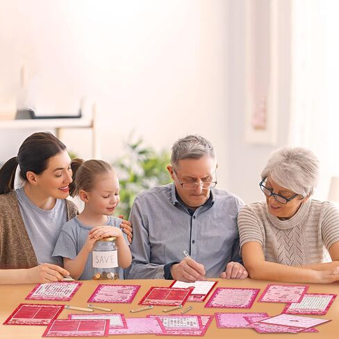 Pasimy 149 Pcs Valentine's Day Party Games 25 Players Valentines Day Word Search Scramble Bingo Card Trivia Game with Pencil for Valentine Gifts Family Large Group Activities Party Favors Supplies in Saudi Arabia