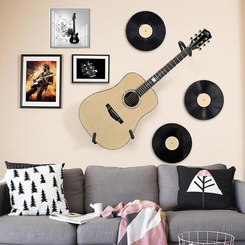حامل جيتار على الحائط، حامل جيتار أفقي منخفض الجسم ضيق جيتار حائطي للجيتار الصوتي والكهربائي والبانجو والباس والمندولين in Kuwait