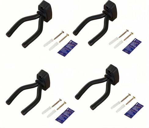 Guitar Hanger Hook Holder Wall Mount Display for Guitars,Bass,Ukulele (4) in Saudi Arabia