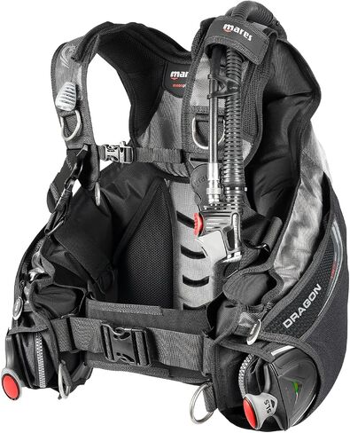 Mares Unisex Dragon SLS Weight System Scuba Diving BCD | Durable Stable Underwater Buoyancy Compensator | High-Lift Capacity, 420 D Cordura, Large Cargo Pockets in Saudi Arabia